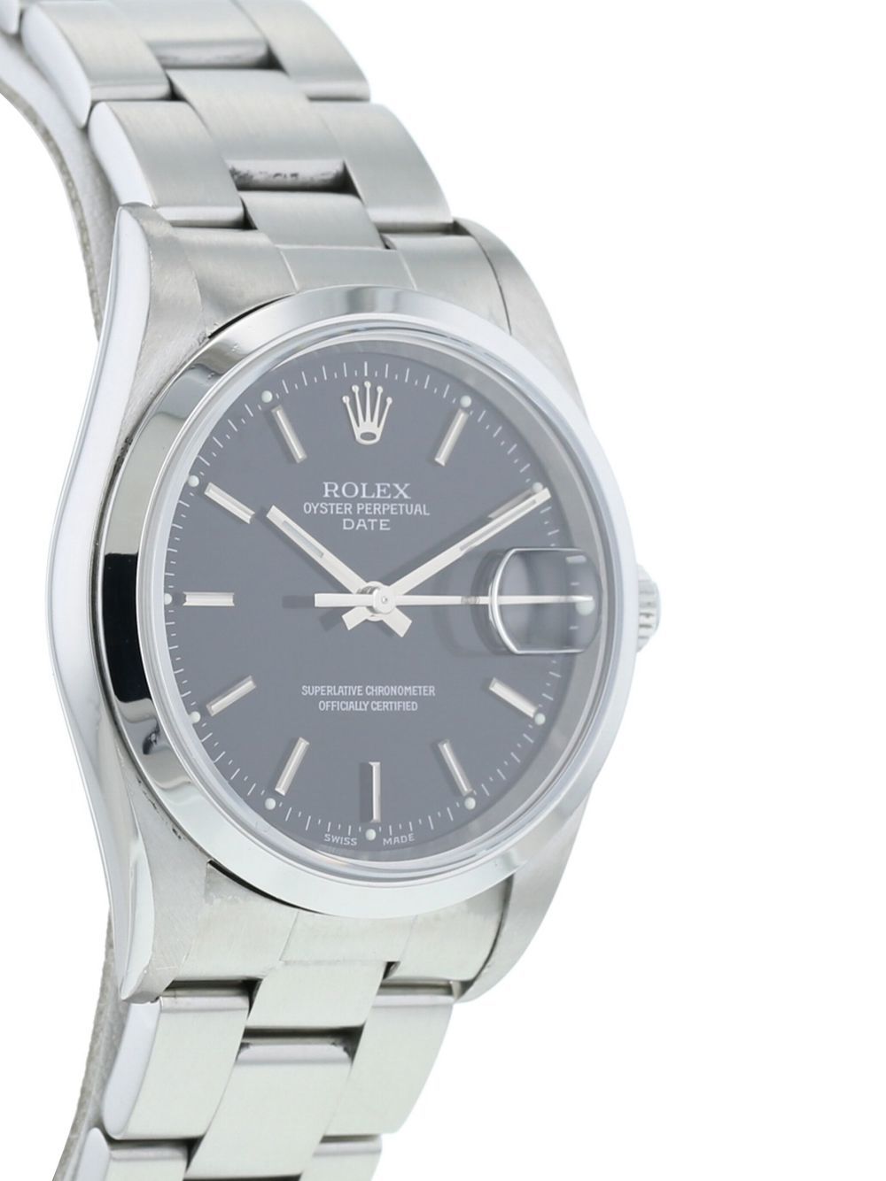 Rolex 2003 pre-owned Oyster Perpetual Date horloge - Zwart