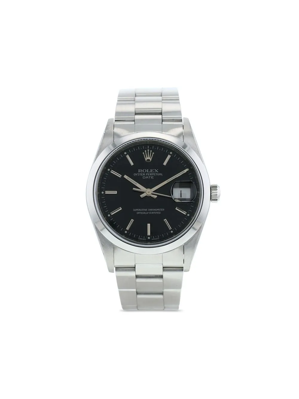 

Rolex 2000 pre-owned Oyster Perpetual Date 34mm - Black