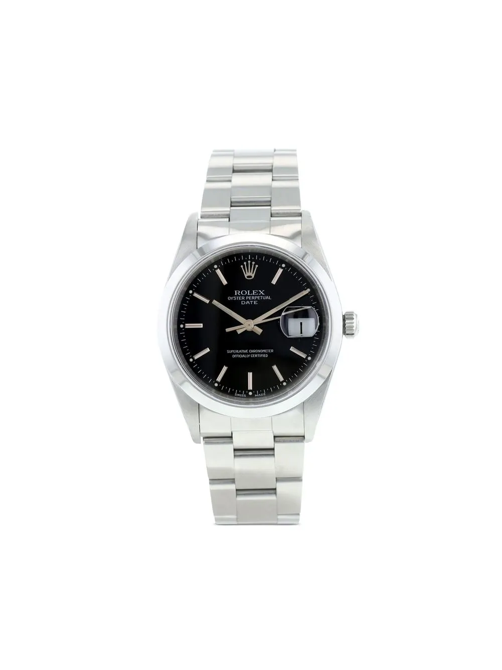 

Rolex 2001 pre-owned Oyster Perpetual Date 34mm - Black