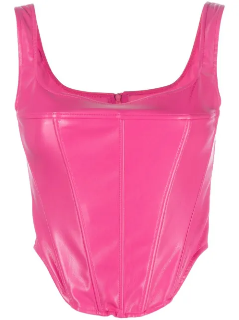 THE ANDAMANE corset-style cropped top