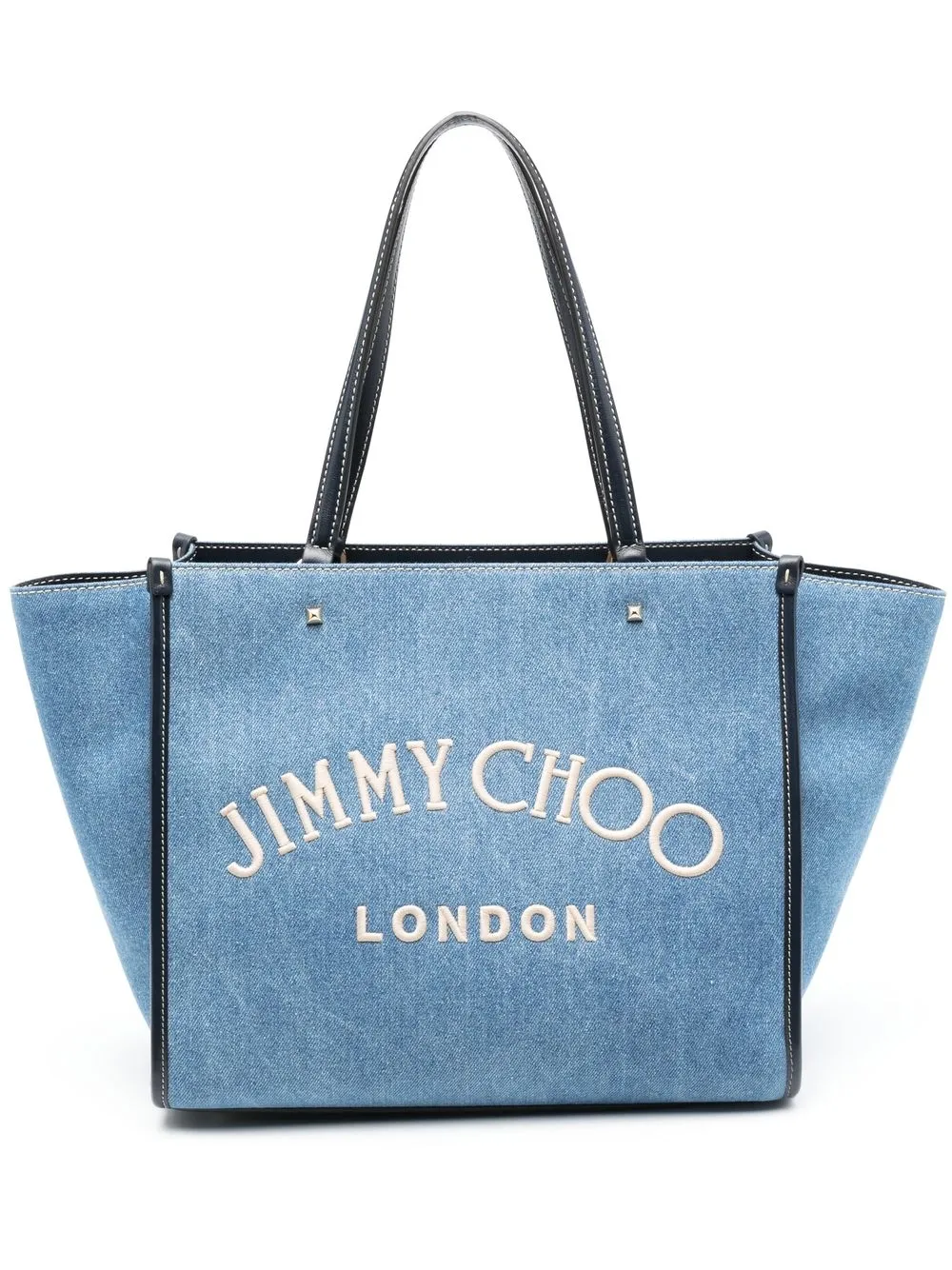 

Jimmy Choo Varenne denim tote bag - Blue