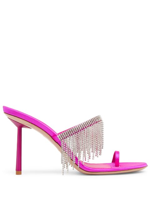 Le Silla The Jewels 80mm fringed sandals Women