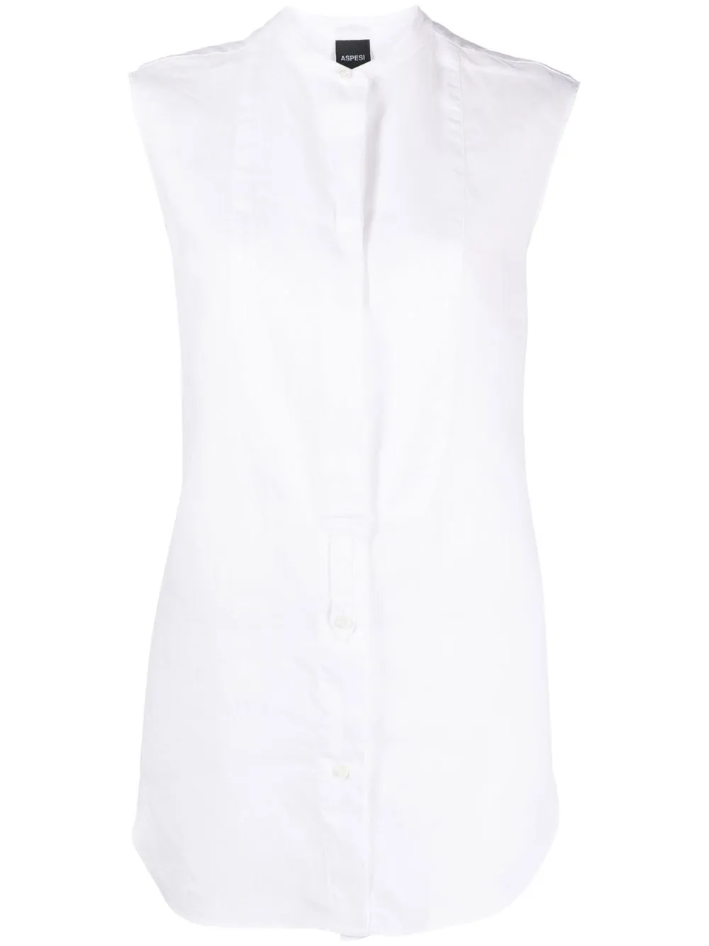 

ASPESI sleeveless linen blouse - White