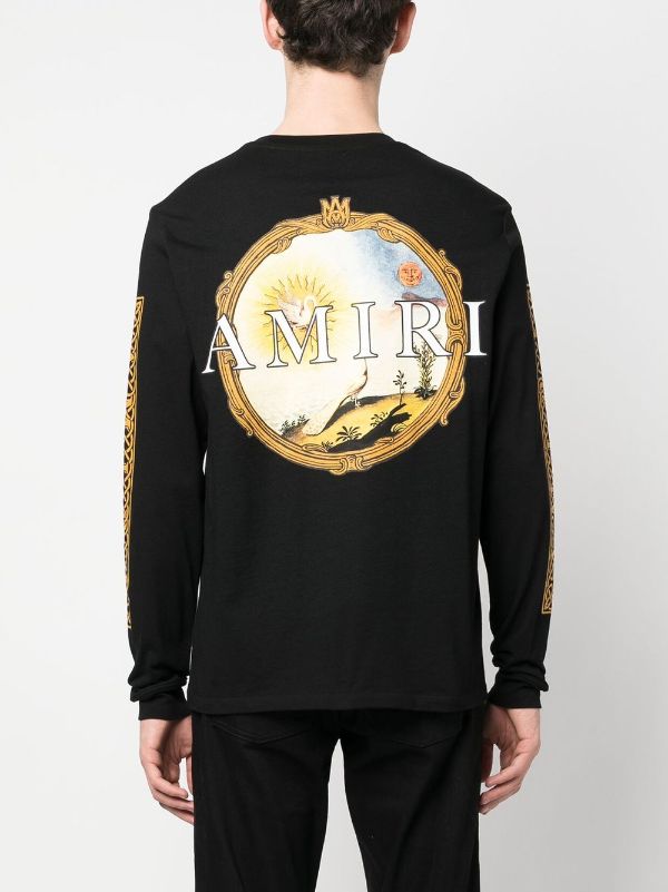 アミリ メンズ Tシャツ トップス Sleeve Alchemy Long AMIRI Black