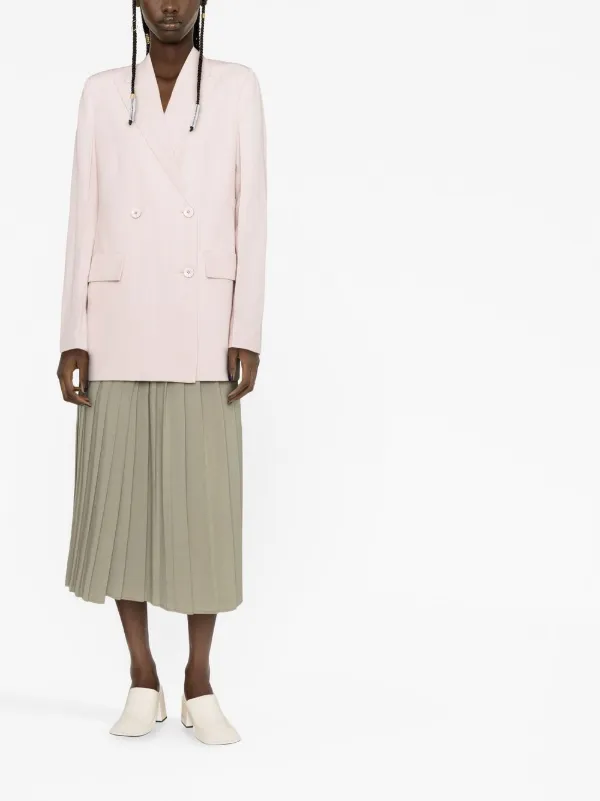 【送料&関税込】Jil Sander Tailored Double-breasted Balzer Jil Sander double-breasted Tailored Blazer | Pink | FARFETCH