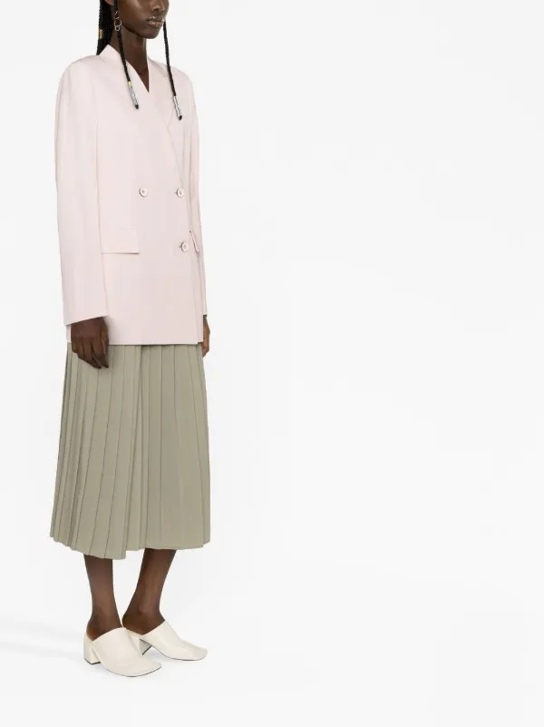 ジャケット JIL SANDER Double breast blazer jacket Pink Jil Sander double-breasted Tailored Blazer | Pink | FARFETCH