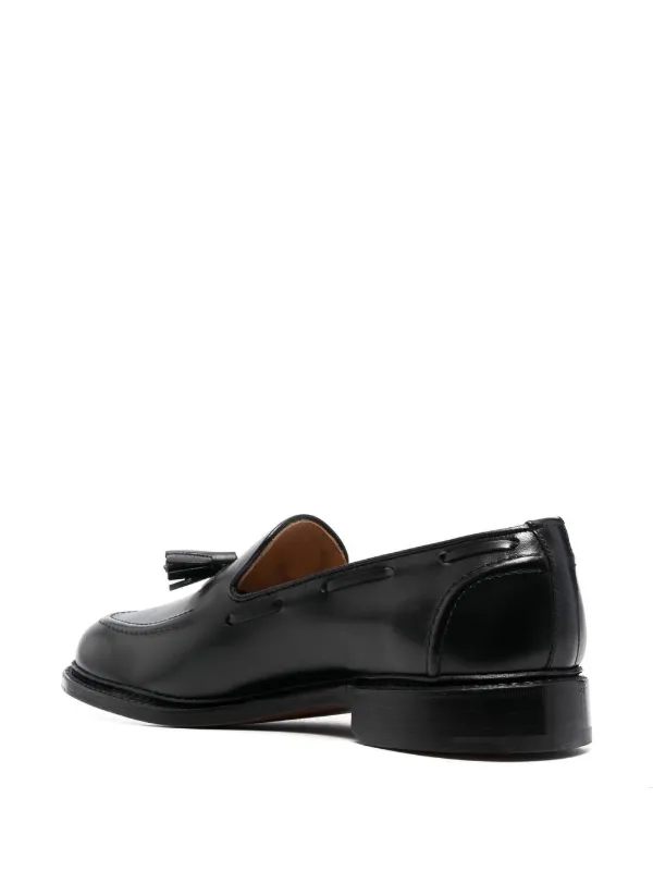 Tricker's tassel-detail Leather Loafers | Black | FARFETCH GR