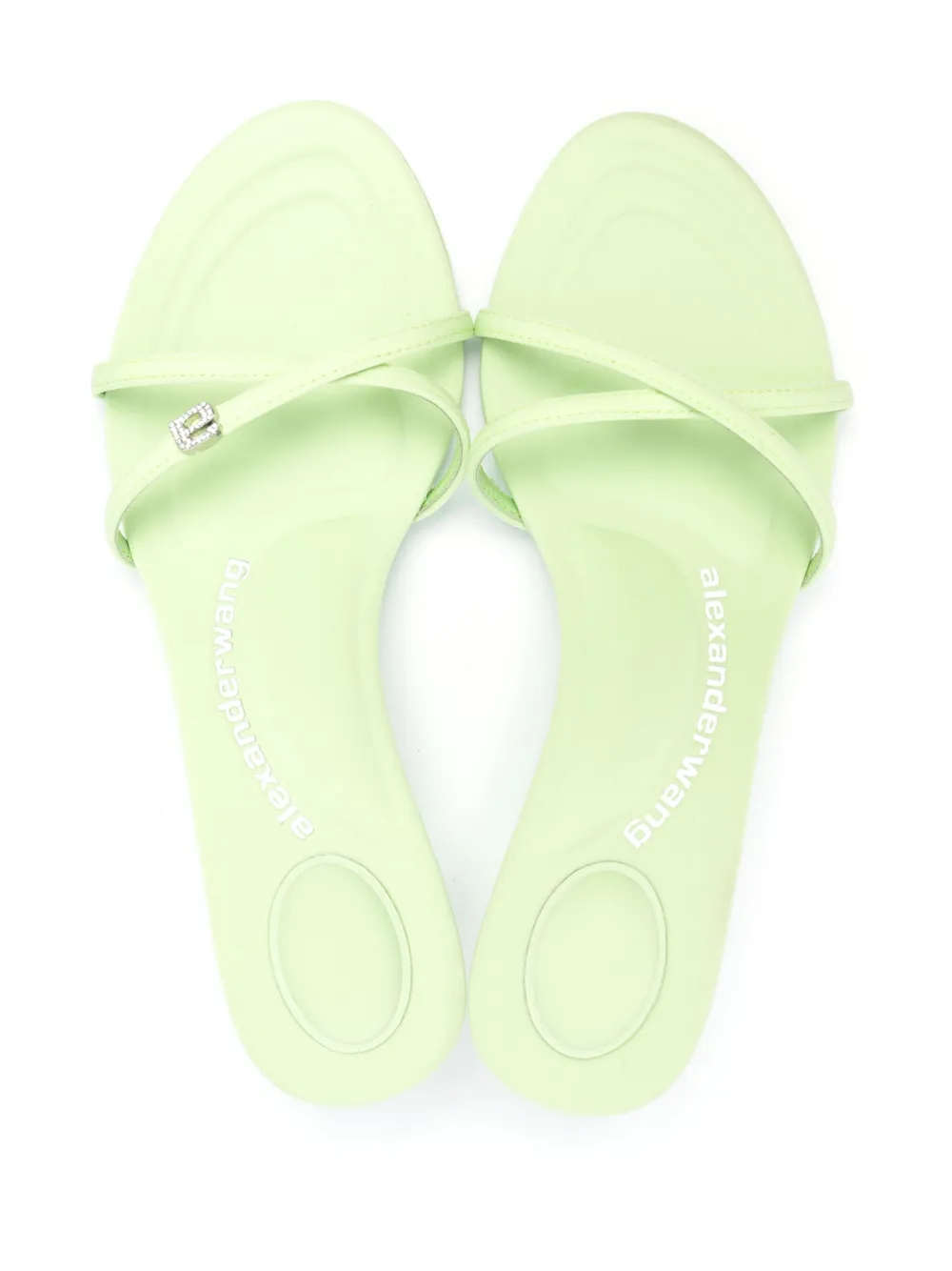 ALEXANDER WANG DAHLIA LEATHER 50MM SANDALS