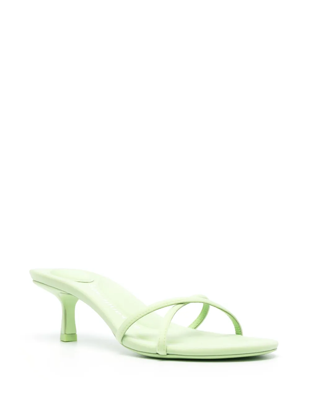 ALEXANDER WANG DAHLIA LEATHER 50MM SANDALS