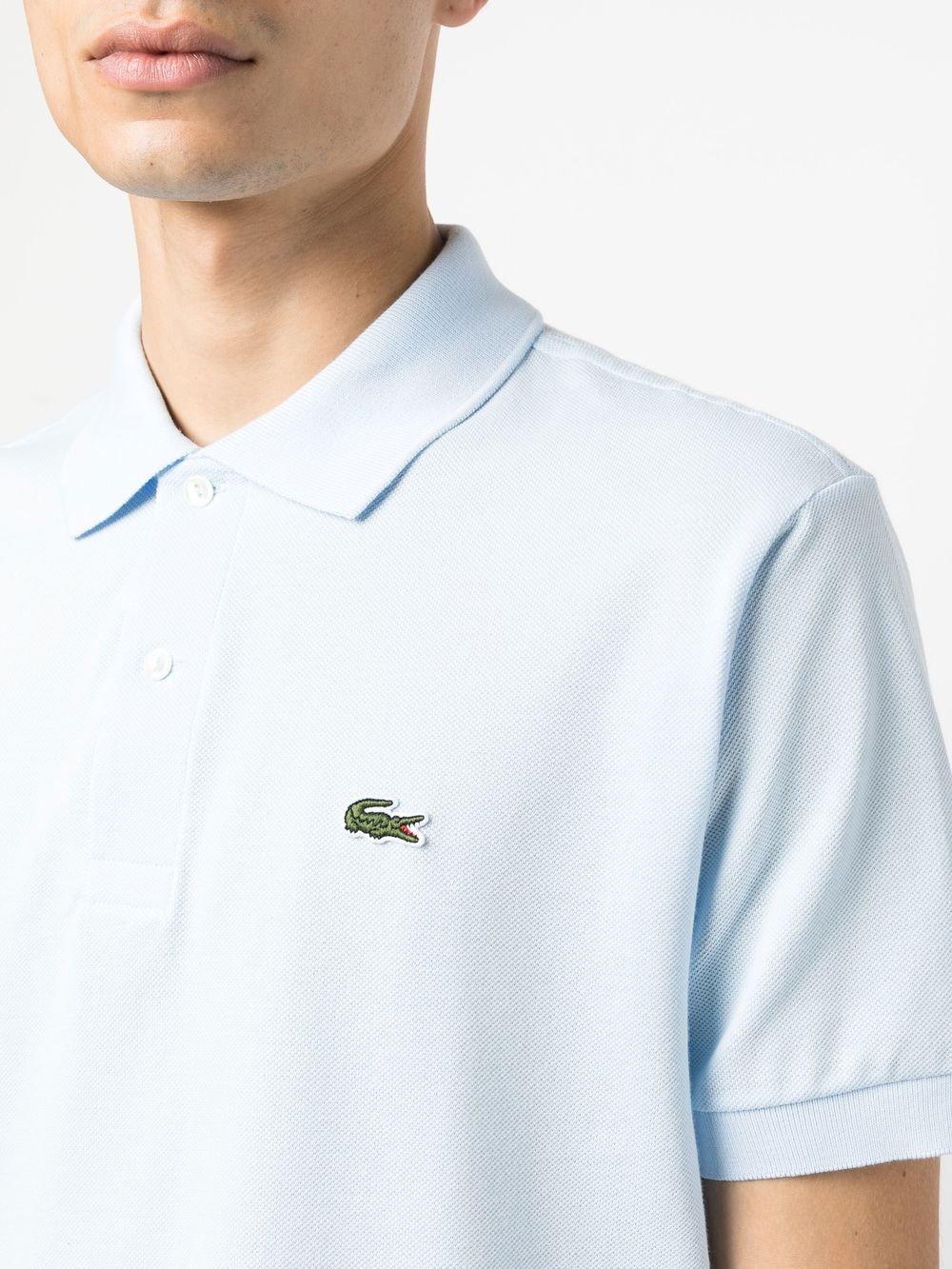 Lacoste logo-patch polo shirt Men