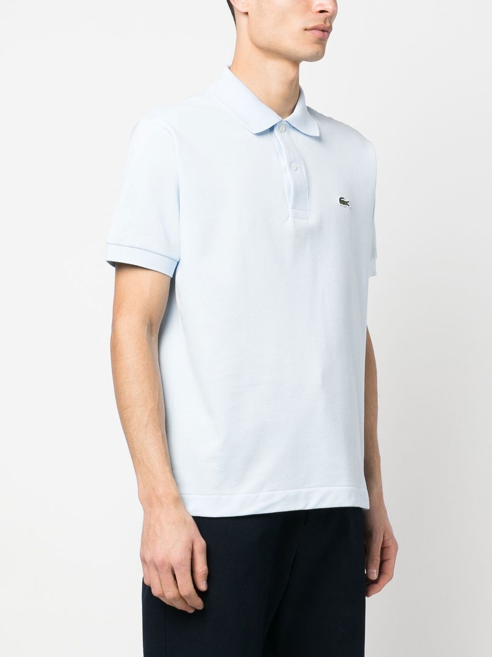 Lacoste logo-patch polo shirt Men