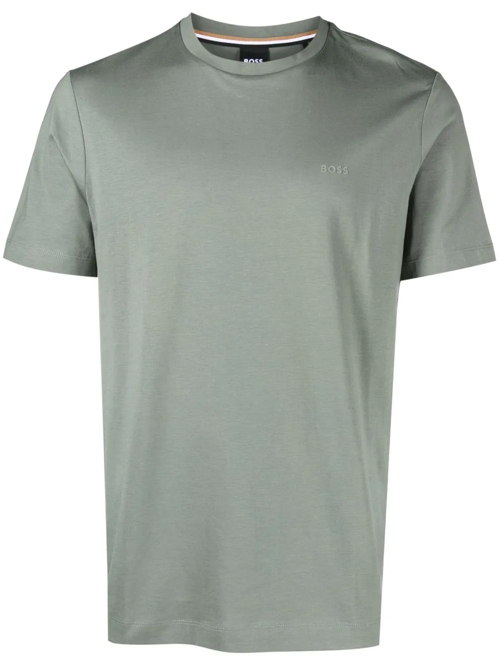 Hugo Boss Logo-print Cotton T-shirt In Green