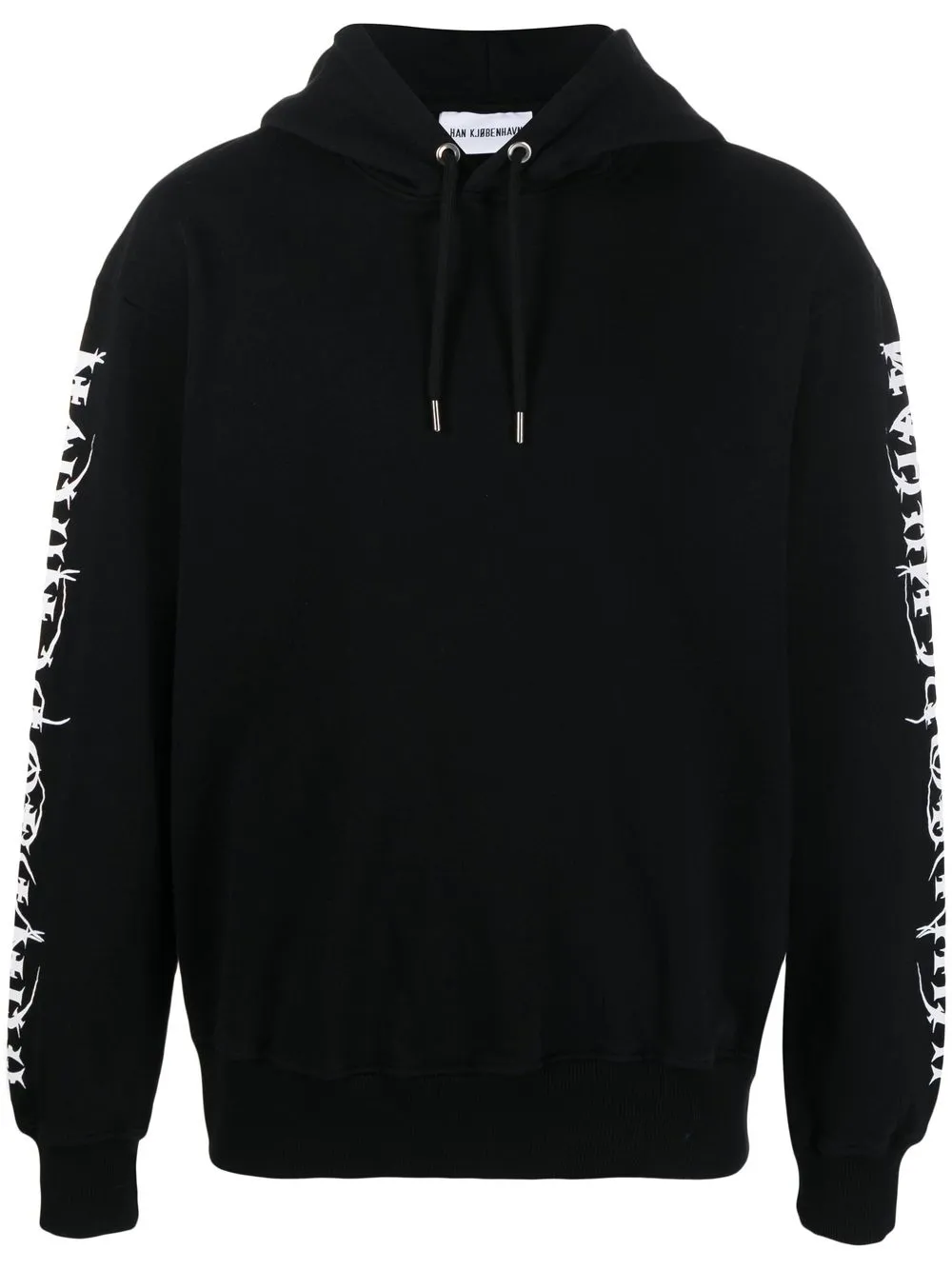 

Han Kjøbenhavn graphic-print hoodie - Black