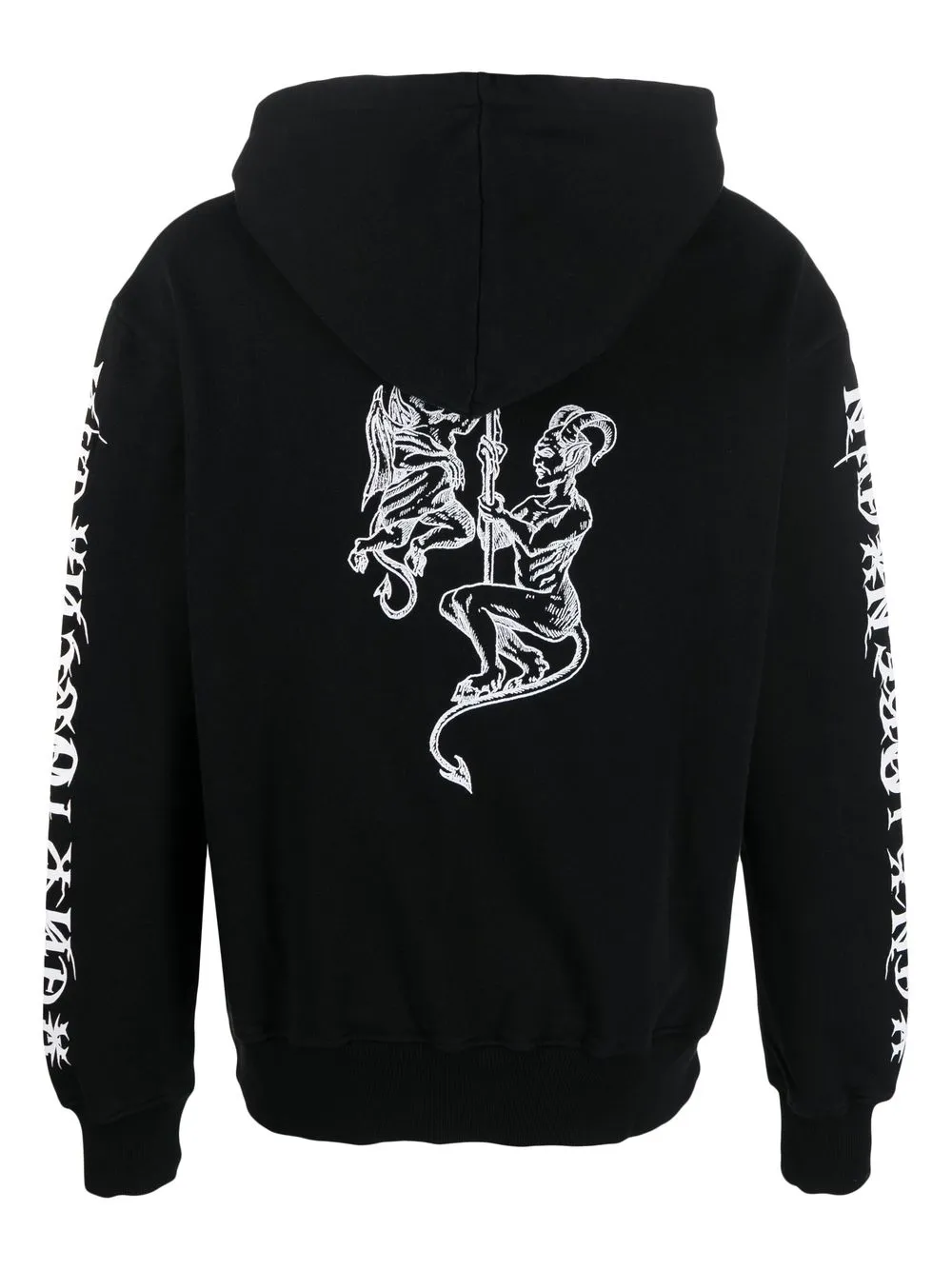 Han Kjøbenhavn Hoodie met print - Zwart