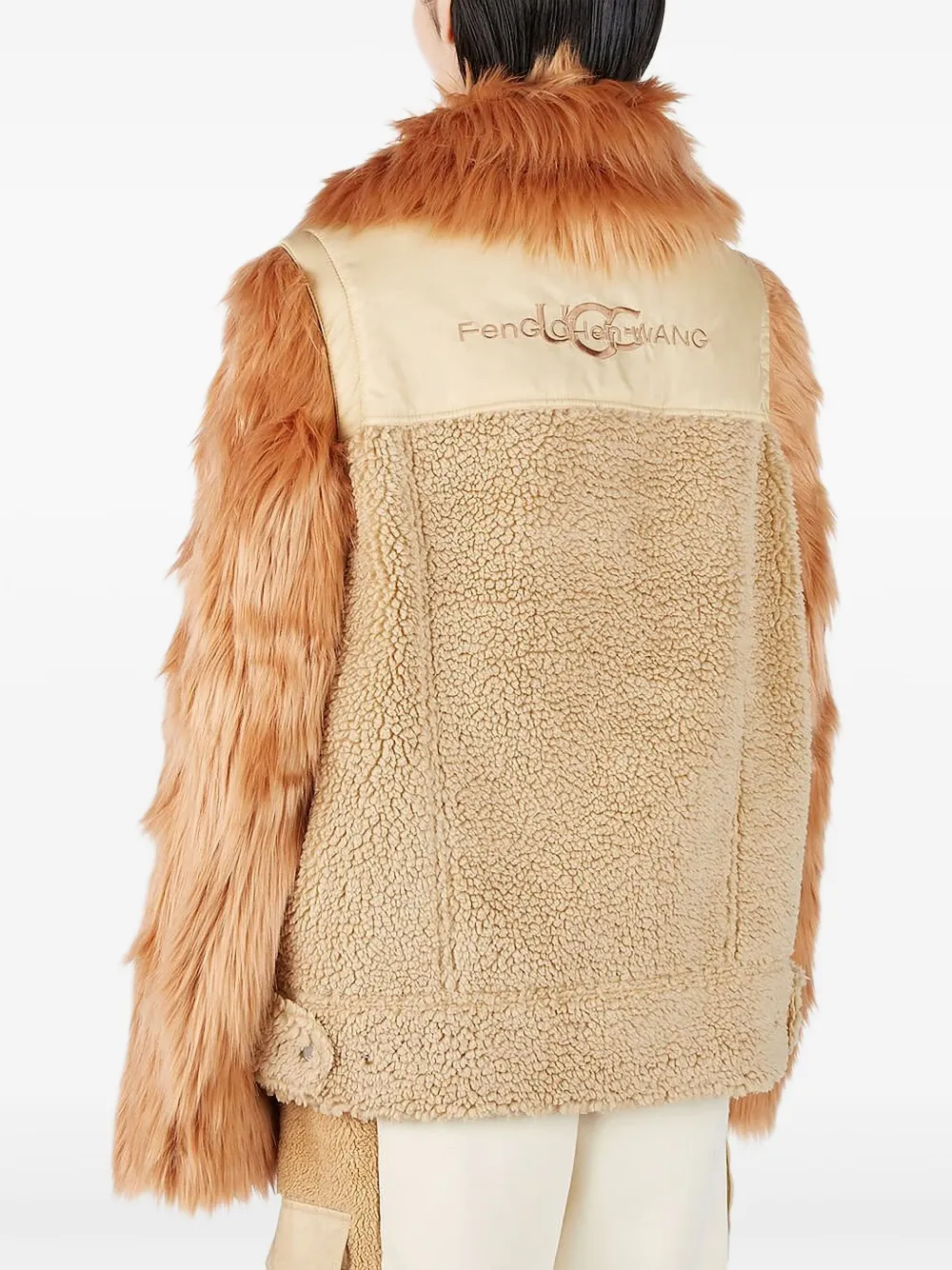 Ugg X Feng Chen Wang Faux-fur Jacket In Nude
