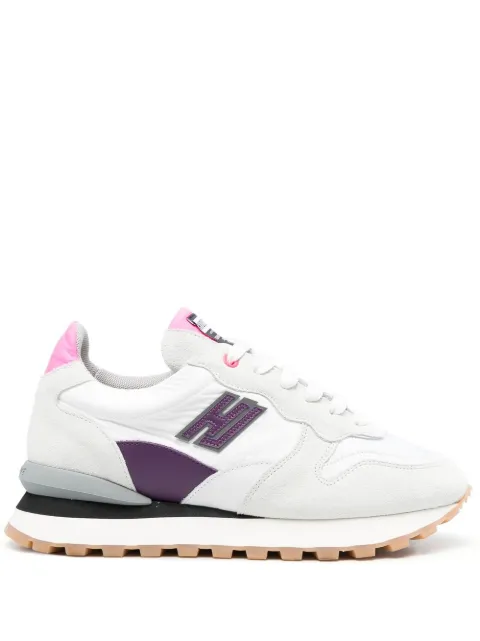 Hide&Jack panelled logo-patch sneakers