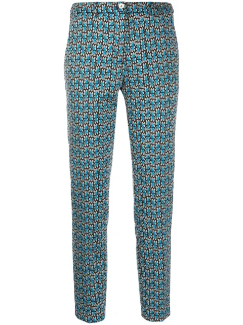 Seventy pantalones slim con estampado floral