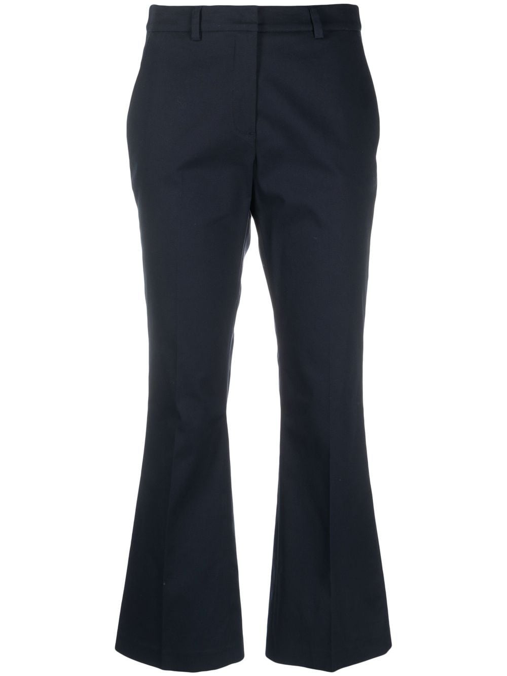 Rope Belted Navy Cropped Trousers  Just 7