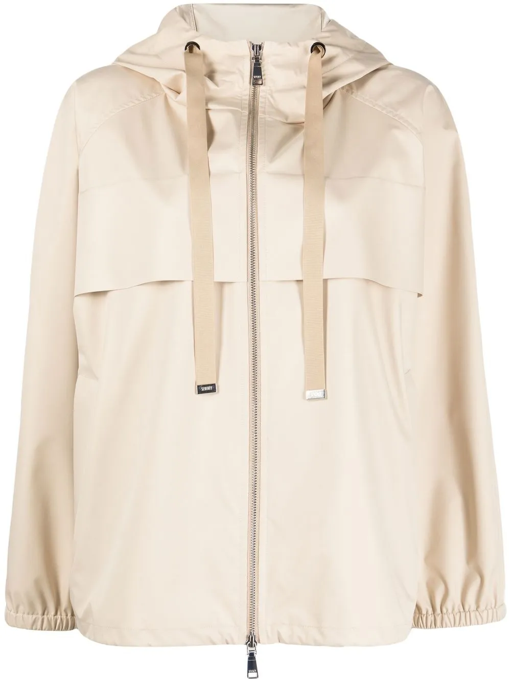 

Seventy hooded zip-fastening jacket - Neutrals