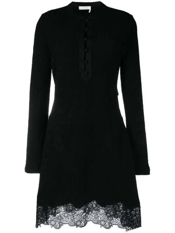 chinese dress ladies Lace Top Madonna: Noir / M / Flattering, Elegant, Elevated Timeless Basics by Chloe Colette
