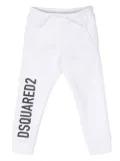 DSQUARED2 KIDS logo-print cotton track pants - White