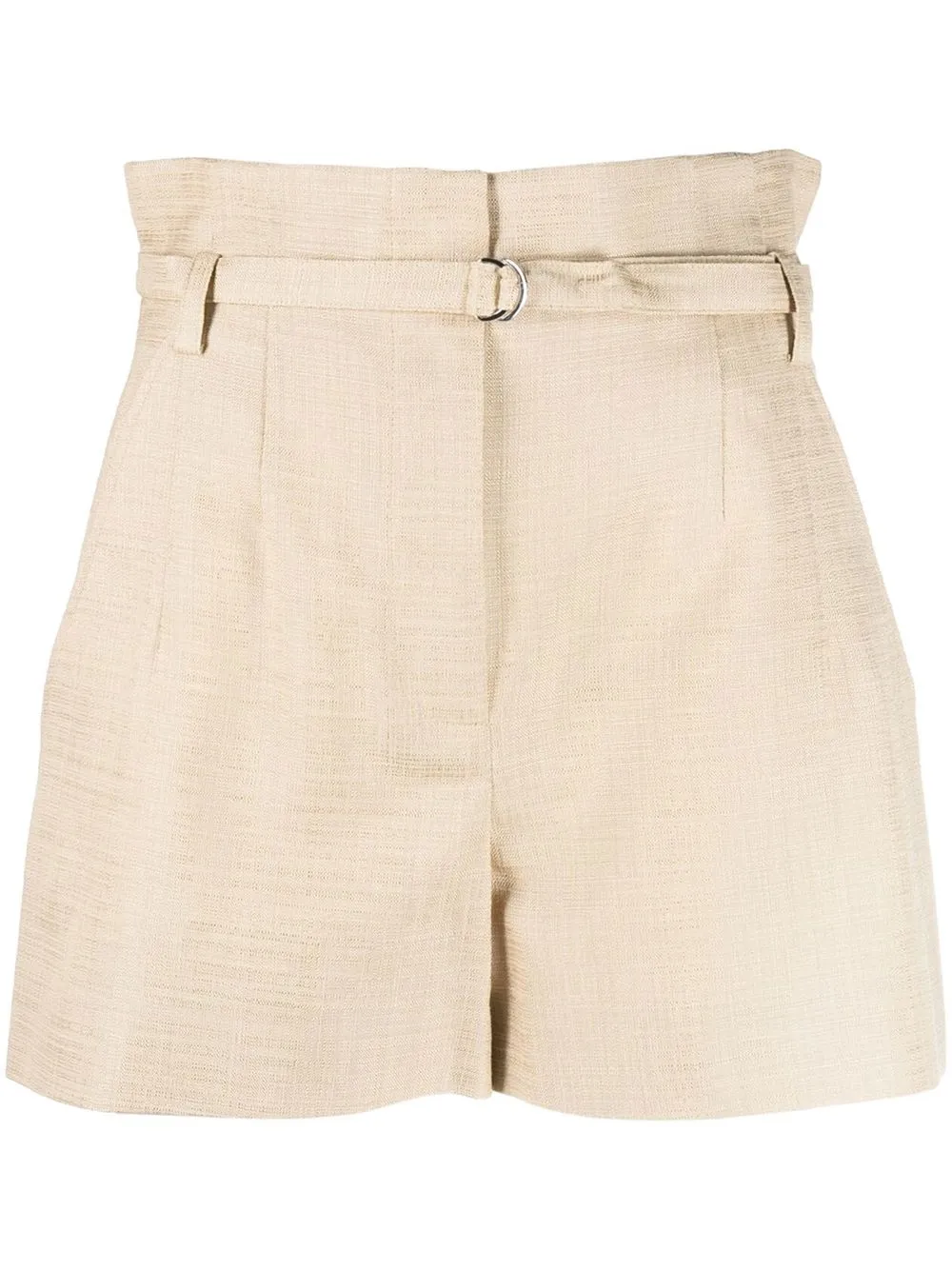 

IRO belted high-waisted shorts - Neutrals