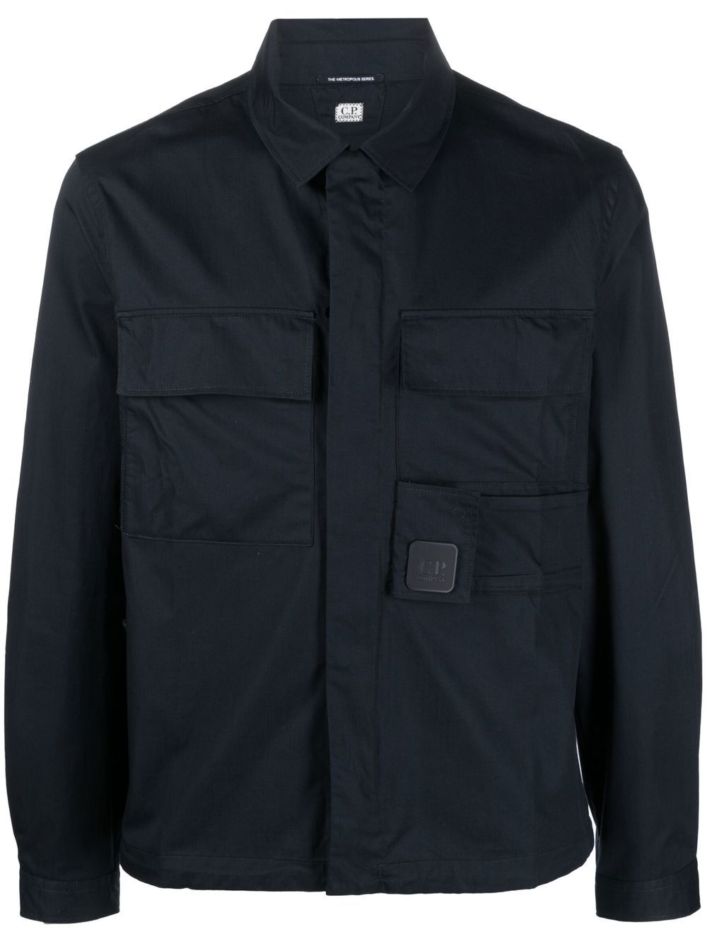 

C.P. Company Metropolis logo-patch jacket - Blue