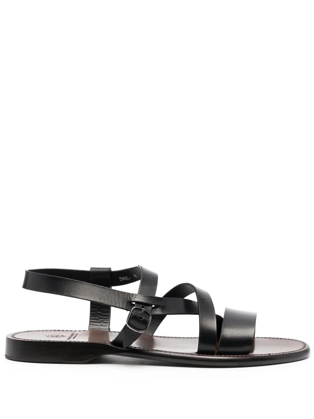 

Silvano Sassetti crossover-strap leather sandals - Black