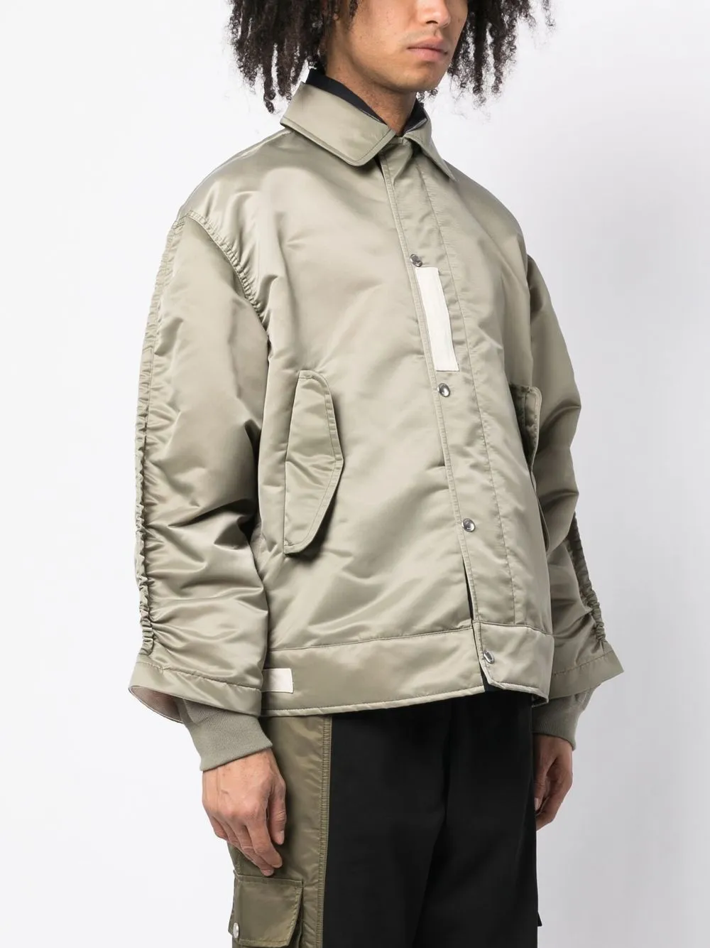 Sacai Padded Bomber Jacket - Farfetch