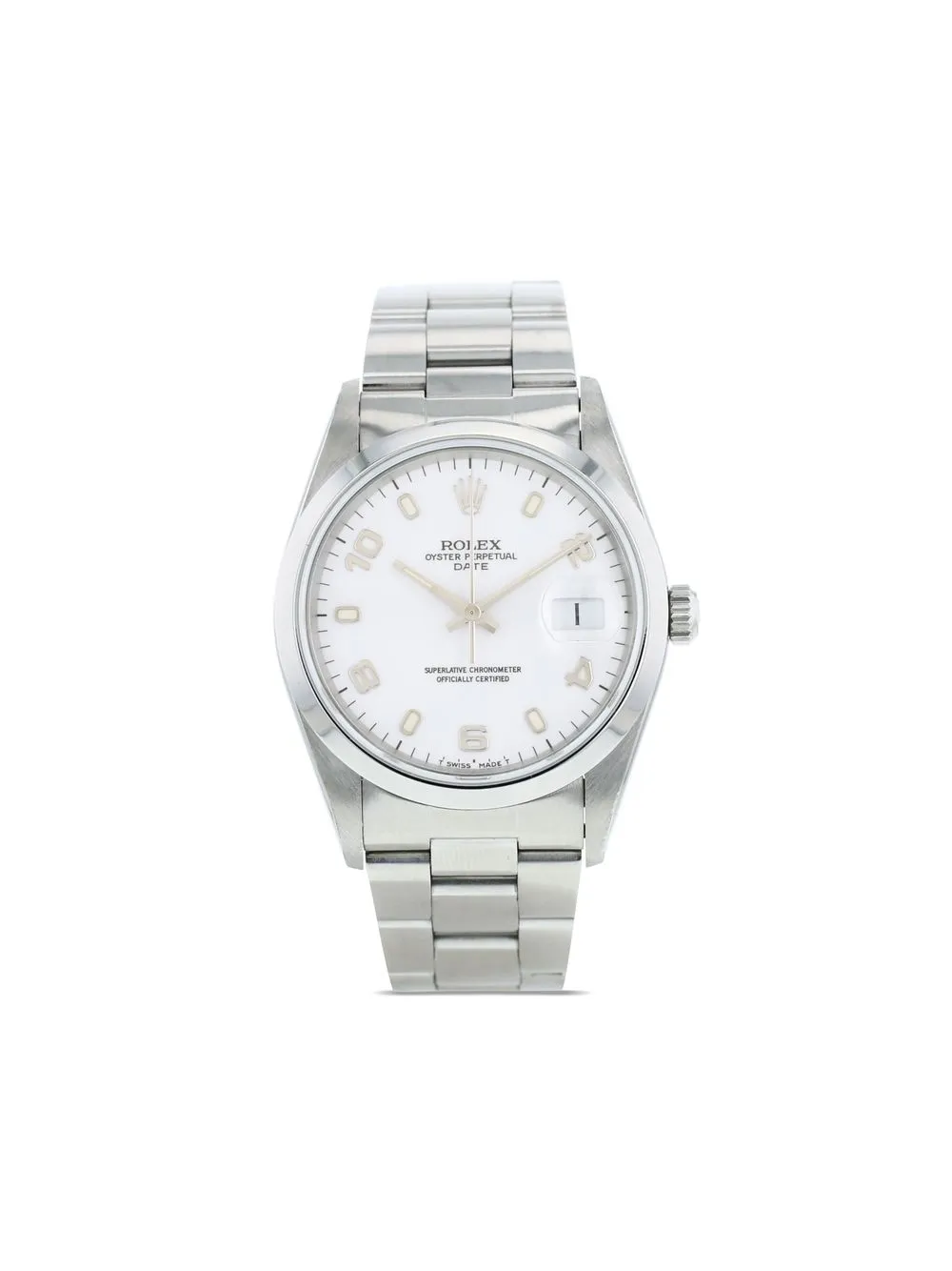 

Rolex 1998 pre-owned Oyster Perpetual Date 34mm - White