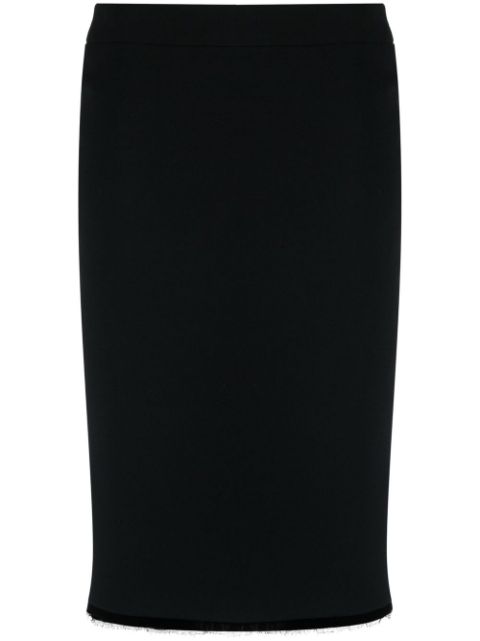 Christian Dior 2010s distressed hem pencil skirt Women