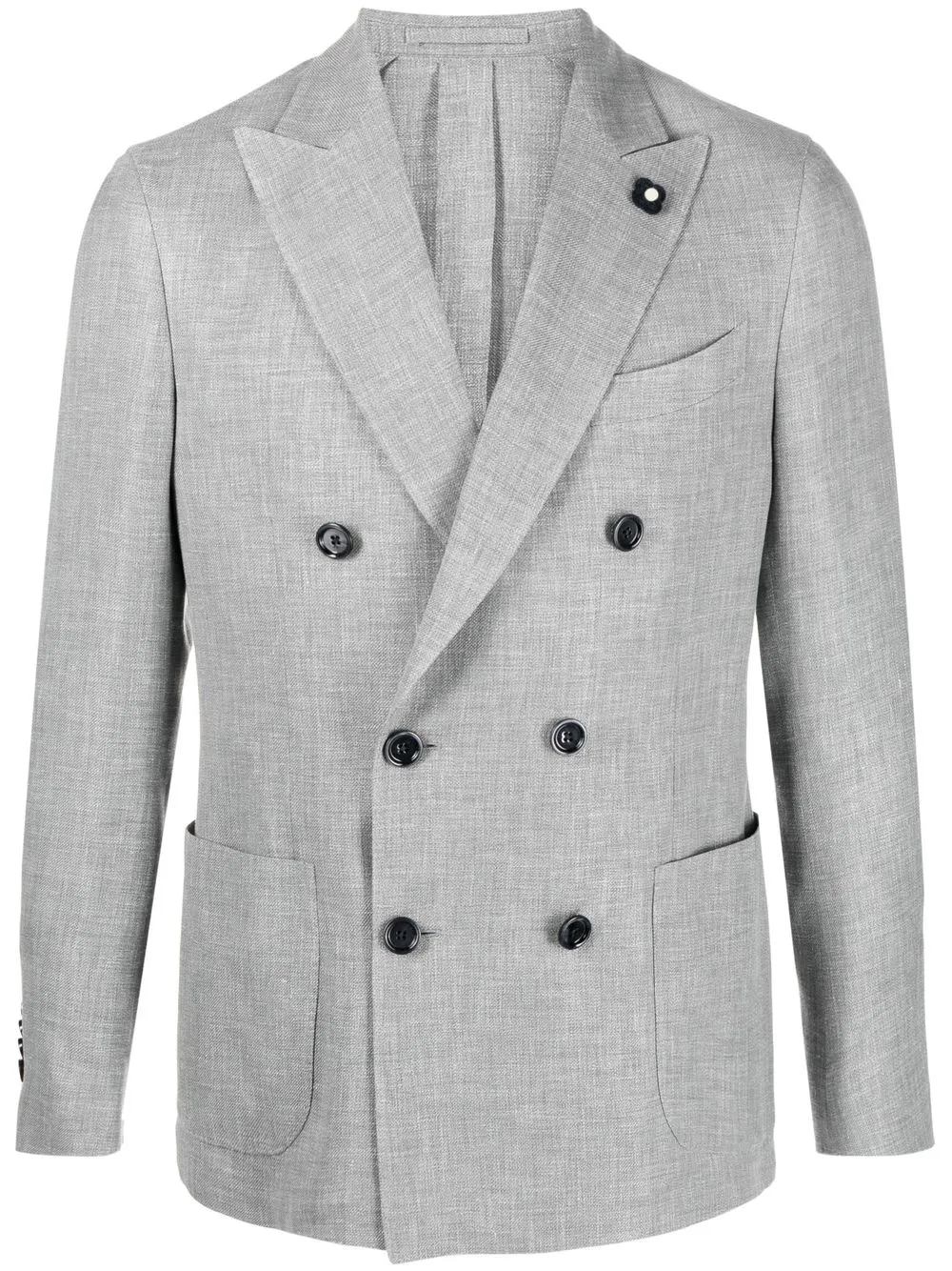 

Lardini Double-breasted Blazer - Gris