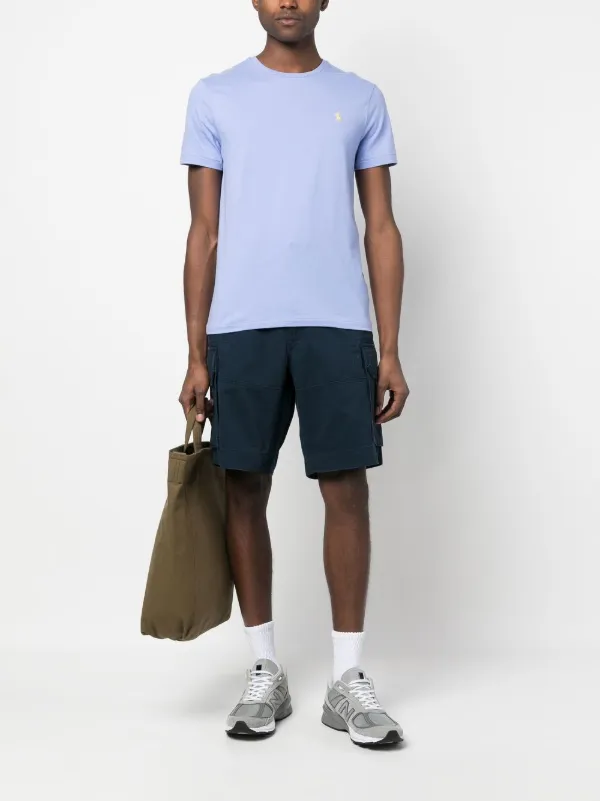 Polo Ralph Lauren logo-patch Cotton Cargo Shorts | Blue