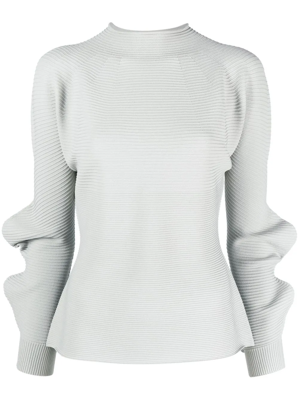 

Issey Miyake sleeve-detailing long-sleeve top - Grey