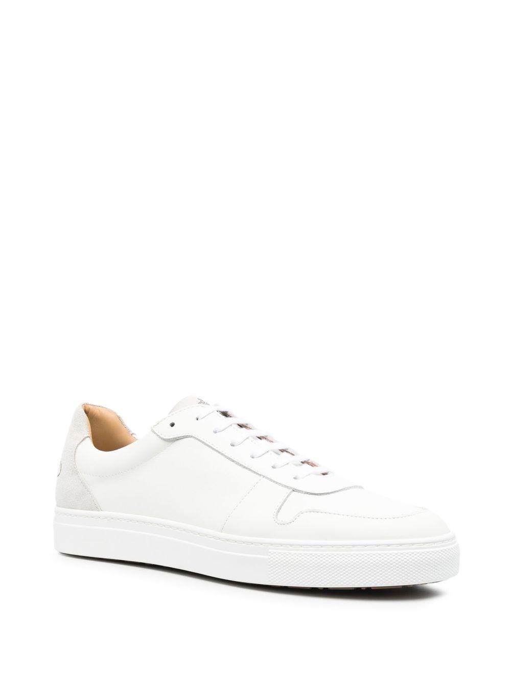 Shop Vivienne Westwood Logo-print Calf Leather Sneakers In White