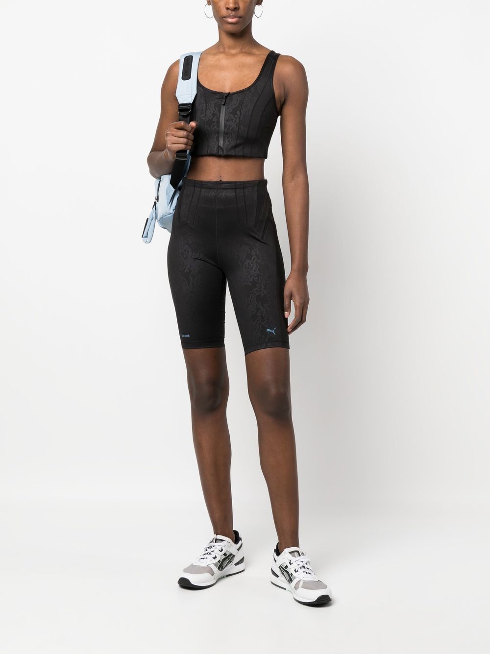 Puma X Koché Tight Shorts Woman Leggings Black Size Xl Polyester, Elastane