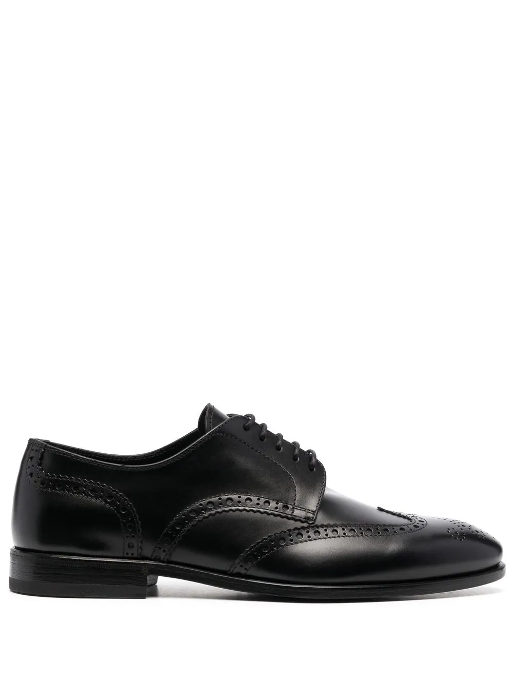 Henderson Baracco Perforated-detail Oxford Shoes In Black