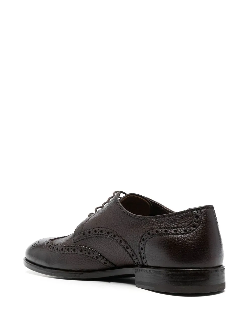 Henderson Baracco Perforated-detail Brogue Shoes In Brown