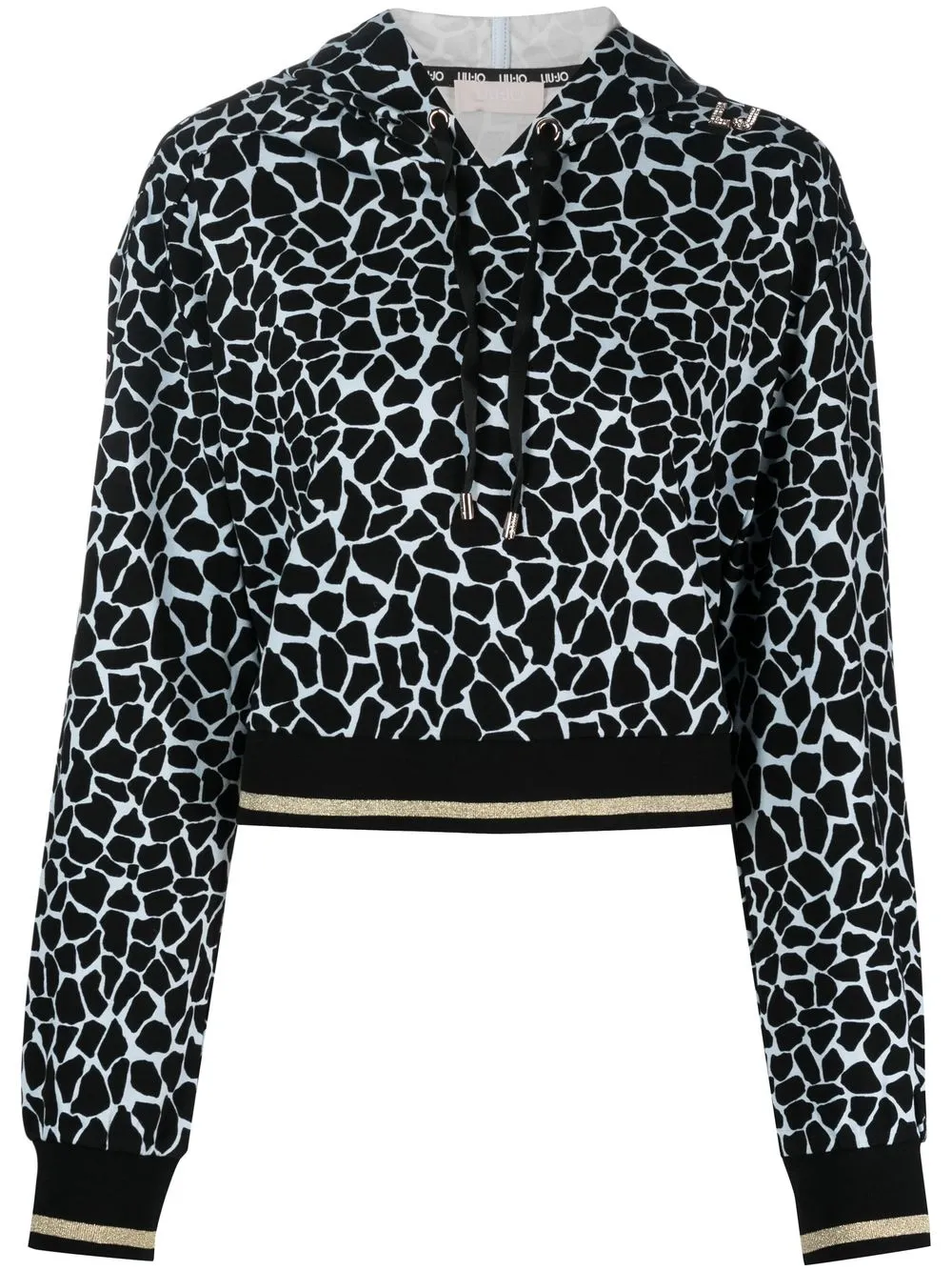 

LIU JO sudadera con animal print - Negro