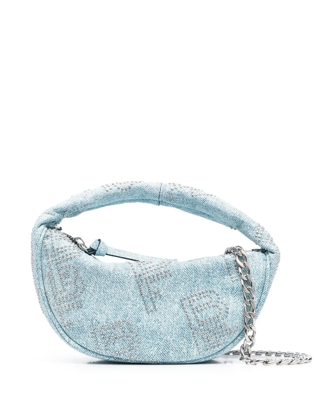 

BY FAR Rachel denim mini bag - Blue