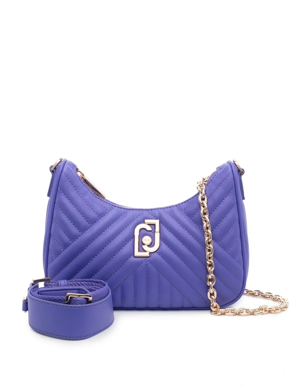 

LIU JO chevron-quilted crossbody bag - Purple