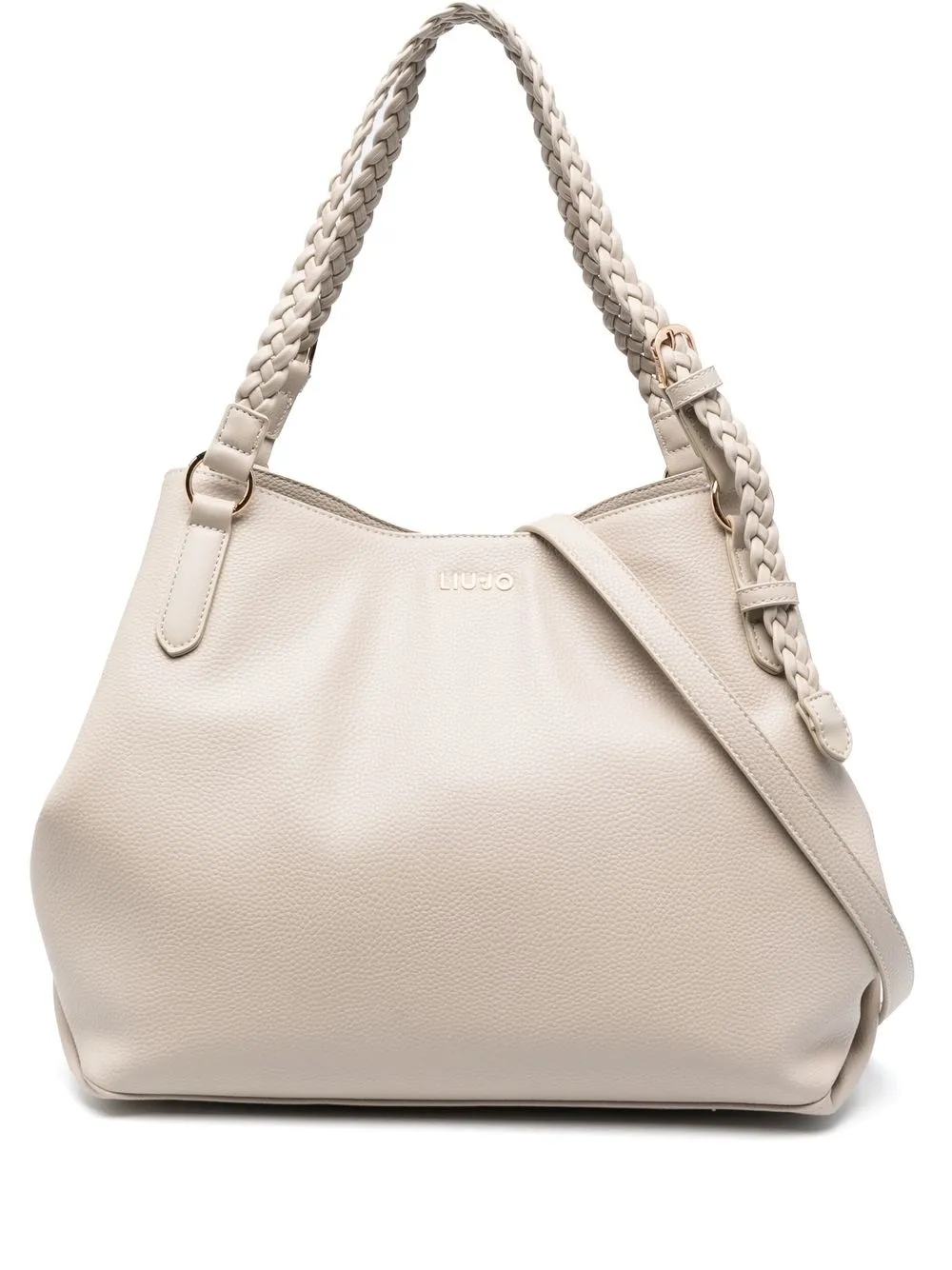 

LIU JO logo-plaque detail shoulder bag - Neutrals