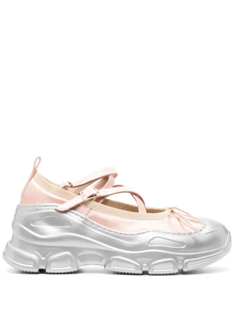 Simone Rocha criss-cross strap Trek Ballerina sneakers
