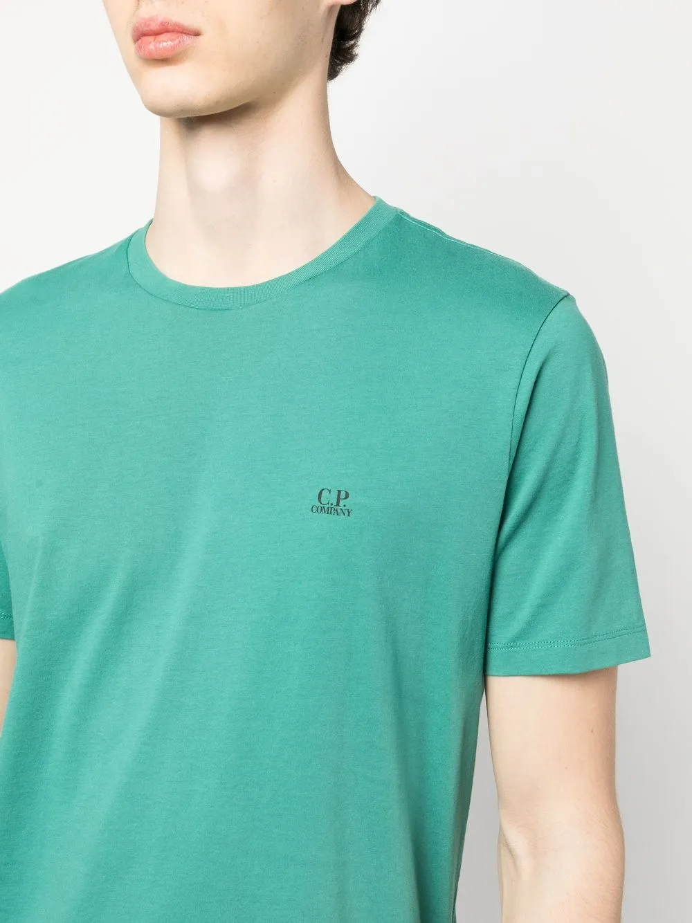 C P Company Logo print Cotton T shirt Farfetch c-p-company-logo-print-cotton-t-shirt-farfetch