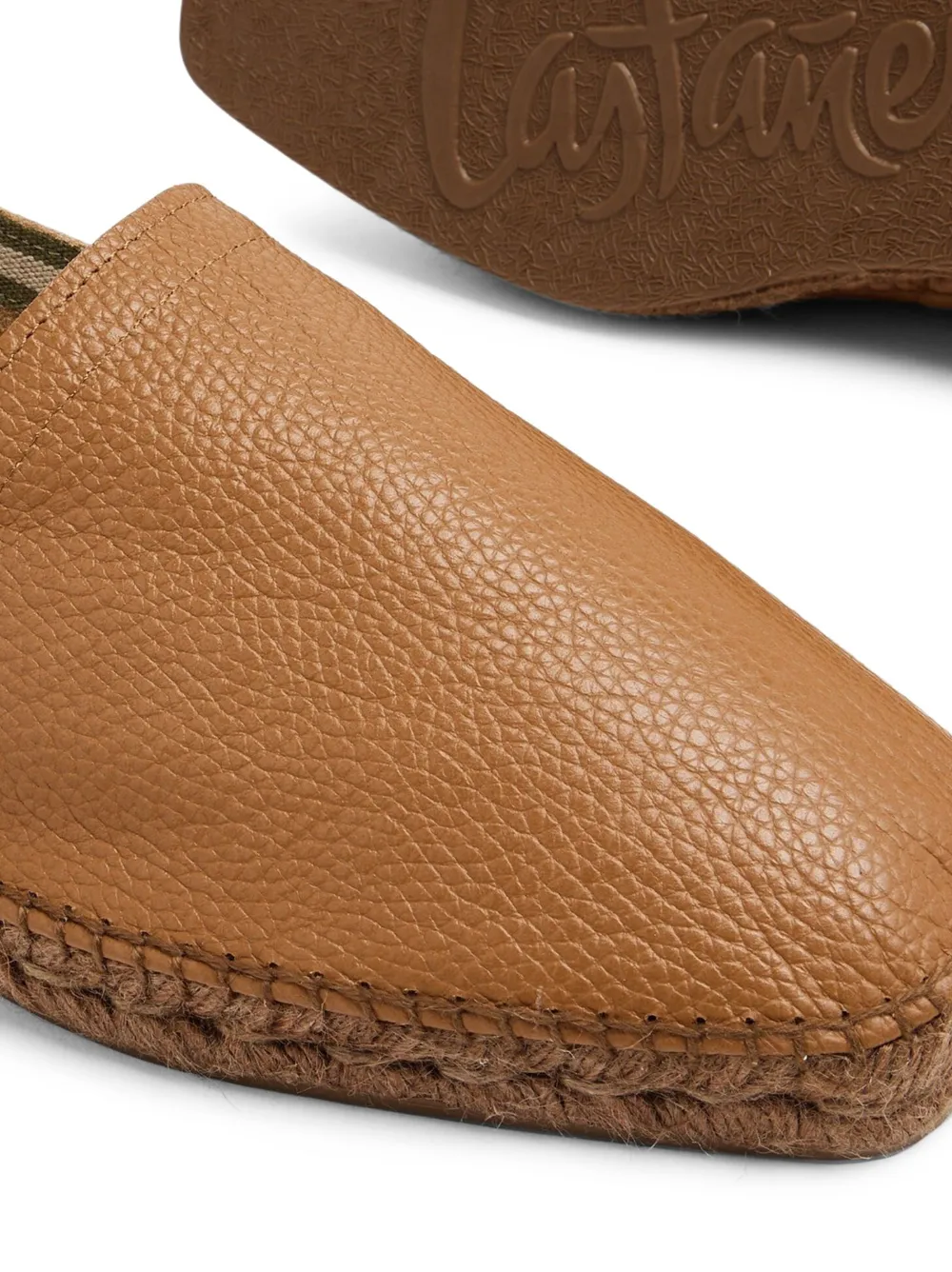 Casta er Leather slip on Espadrilles Farfetch