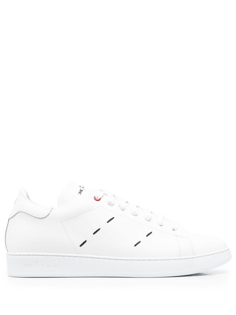 KITON LEATHER LOW-TOP SNEAKERS