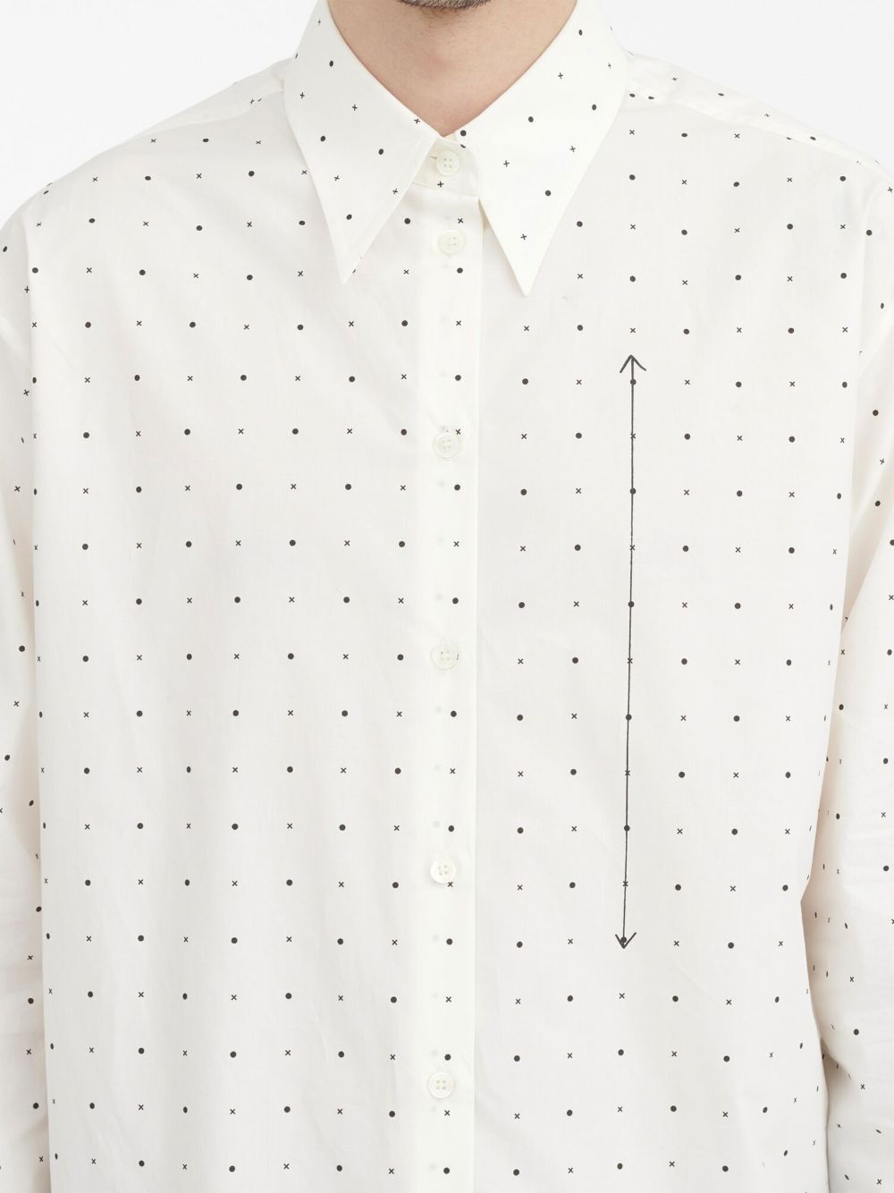 MM6 Maison Margiela polka dot-print cotton shirt Women