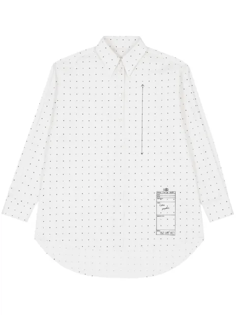 MM6 Maison Margiela t-shirt en coton à pois