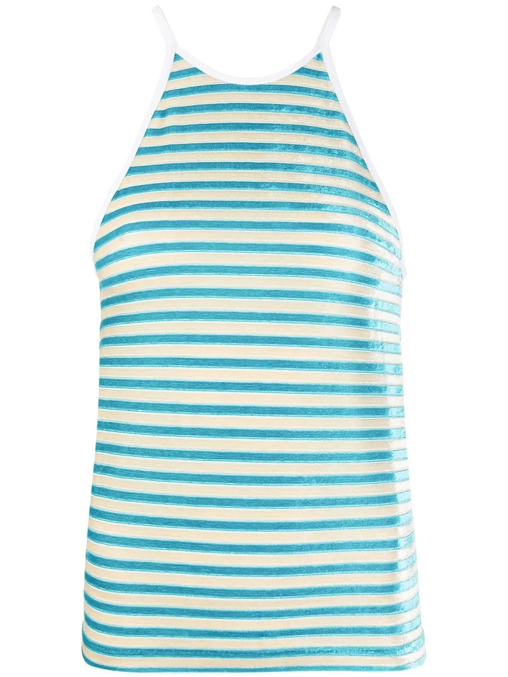 

Forte Forte halterneck striped top - Blue