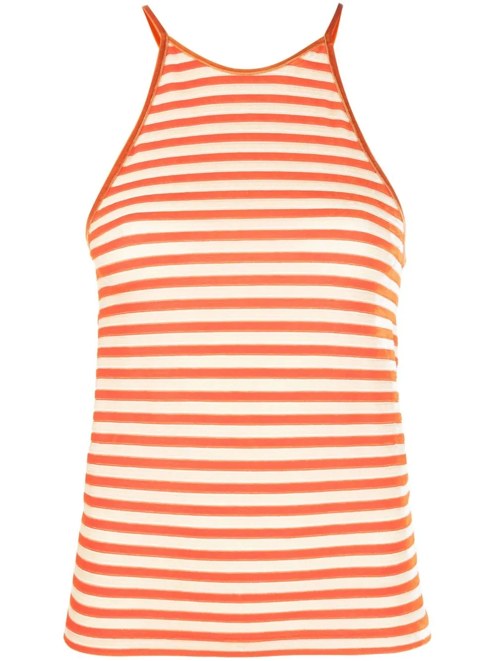 

Forte Forte halterneck striped top - Orange